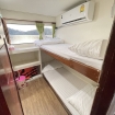 Deluxe twin bunk bed cabin with sea view