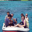 Island visits on the diving dinghy
