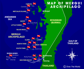 Map of the Mergui Archipelago and Burma Banks (click to enlarge in a new window)