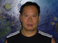 Douglas Chan during his PADI Enriched Air Nitrox Specialty Course in Phuket, Thailand