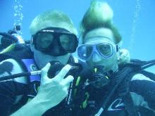 Michael M van Asten and Eve Hain enjoying their PADI Discover Scuba Diving in Phuket, Thailand