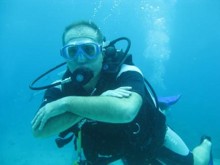 Francesco Sottile during his PADI Open Water Diver Course in Phuket, Thailand