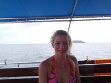 Hayley McDonald  during her PADI Advanced Open Water Diver Course in Phuket, Thailand