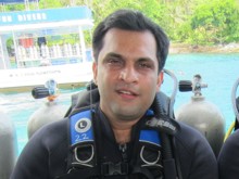 Zeeshan Shahid enjoying his PADI Discover Scuba Diving in Phuket, Thailand