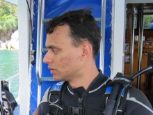 Mayank Shukla during his PADI  Scuba Diver Course in Phuket, Thailand