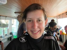 Katherine Holland during her PADI Advanced Open Water Diver Course in Phuket, Thailand
