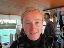 Kelly Mills during her PADI Advanced Open Water Diver Course in Phuket, Thailand