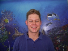 Daniel Bowel at the Dive The World Centre in Patong Beach, Phuket