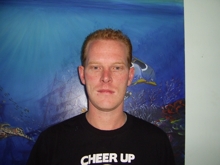 Chris Hartrey at the Dive The World Centre in Patong Beach, Phuket