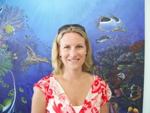 Sally Lawson at the Dive The World Centre in Patong Beach, Phuket