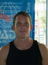 D. Rowles during his PADI Open Water Diver Course in Phuket, Thailand