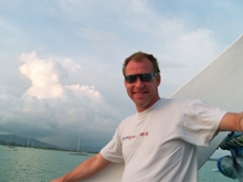 Adam Denny during his PADI Advanced Open Water Diver Course in Phuket, Thailand