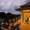 Dining at a Samui hotel at night, Gulf of Thailand