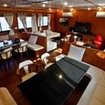 White Manta's modern Thai liveaboard saloon