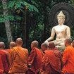 A buddhist monk ceremony in Thailand