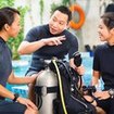 Classroom education time for the PADI Scuba Diver Course in Thailand
