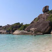 Donald Duck rock from the beach at Similan No. 8