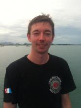 Jonathon D Stevenson during his PADI diving course in Phuket