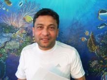 Elias Ahmed  during his PADI Open Water Diver Course in Phuket, Thailand