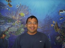 Rajeeb Veetil during his PADI Open Water Diver Course in Phuket, Thailand