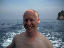 Johnathan Davies during his PADI Advanced Open Water Diver Course in Phuket, Thailand