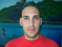 Roberto Fernandez Lopez during his PADI Open Water Diver Course in Phuket, Thailand