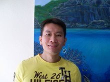 Tze Huay Tan during his PADI Scuba Diver Course in Phuket, Thailand