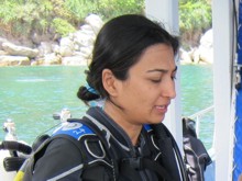 Shuba Shukla during her PADI  Scuba Diver Course in Phuket, Thailand