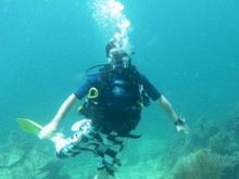 Lea Turner during his PADI Open Water Diver Course in Phuket, Thailand