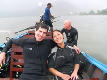 Christine Hung during her PADI Open Water Diver Course in Phuket, Thailand